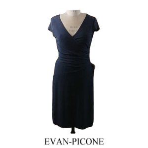 Evan Picone Black Midi Dress